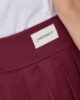 Gonna Corta Pantaloncino A Pieghe • Bordeaux