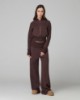 Pantalone Dritto In Felpa Con Cinto Risvoltato In Maglia • Moro
