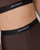 Leggings In Lycra Lucida Con Elastico Logato • Moro