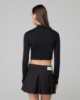 Crop Top Dolcevita In Viscosa • Nero