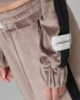 Felpa Full Zip In Ciniglia Con Banda In Lurex • Fango
