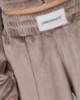 Pantalone Dritto In Ciniglia Con Banda In Lurex • Fango