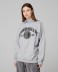 Felpa Paricollo Over College • Grigio Melange