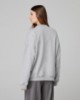 Felpa Paricollo Over College • Grigio Melange