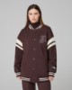 Bomber Over In Felpa Con Imbottitura E Patch College • Moro