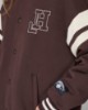 Bomber Over In Felpa Con Imbottitura E Patch College • Moro