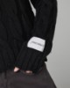 Maglia Paricollo Corta Con Trecce E Rotture • Nero