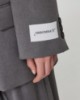 Blazer Doppiopetto Con Spalline • Grigio Melange