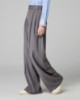 Pantalone Over In Twill Con Pences • Grigio Melange