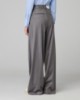 Pantalone Over In Twill Con Pences • Grigio Melange