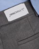Pantalone Over In Twill Con Pences • Grigio Melange
