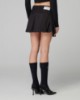 Gonna Corta Pantaloncino A Pieghe • Nero