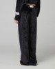 Pantalone In Cinglia Con Pences • Nero