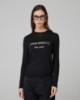 Maglia Paricollo Con Intarsio In Misto Cashmere • Nero