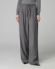Pantalone Over In Twill Con Coulisse • Grigio Melange