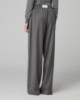 Pantalone Over In Twill Con Coulisse • Grigio Melange