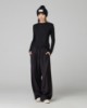 Pantalone Over In Twill Con Coulisse • Nero