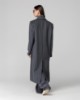 Cappotto Lungo Gessato • Grigio Melange