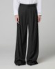 Pantalone Over Gessato Con Pences • Nero