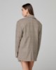 Blazer Principe Di Galles Over Con Spalline • Beige Sand