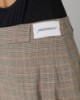 Gonna Corta A Pieghe Principe Di Galles Con Passanti • Beige Sand