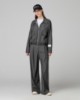 Pantalone Dritto Gessato Lurex Con Pences • Grigio