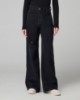 Jeans A Palazzo Con Rotture A Vita Bassa • Nero