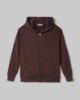 Felpa Cappuccio All Zip Basica • Moro