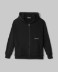 Felpa Cappuccio All Zip Basica • Nero