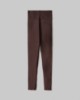 Leggings Vita Alta In Lycra Lucida Con Cucitura Bottom Up • Moro