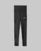 Leggings Vita Alta In Lycra Lucida Con Cucitura Bottom Up • Nero