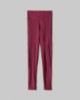 Leggings Vita Alta In Lycra Lucida Con Cucitura Bottom Up • Bordeaux