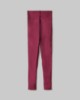 Leggings Vita Alta In Lycra Lucida Con Cucitura Bottom Up • Bordeaux