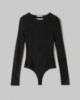 Body In Viscosa Con Scollatura Sul Retro • Nero