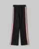 Pantalone Dritto Con Bande E Patch Tennis • Nero