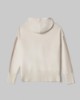 Maglia Cappuccio Con Bande In Contrasto, Logo In Punto Rovescio E Buchi Ai Polsi • Bianco Burro