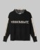 Maglia Cappuccio Con Bande In Contrasto, Logo In Punto Rovescio E Buchi Ai Polsi • Nero
