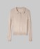 Polo In Maglia In Misto Cashmere • Beige Sand