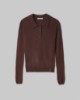 Polo In Maglia In Misto Cashmere • Moro