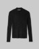 Maglia Lupetto In Costina Con Paillettes • Nero