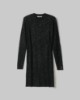 Picture of Crew Neck Knit Dress With Sequins • Black
