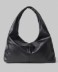 Immagine di Borsa Media In Ecopelle Con Etichetta E Placchetta In Metallo • Nero