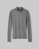 Picture of Long-sleeved viscose turtleneck • Melange Grey
