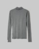 Picture of Long-sleeved viscose turtleneck • Melange Grey