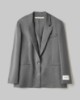 Picture of Regular Fit Blazer With Shoulder Pads • Melange Grey