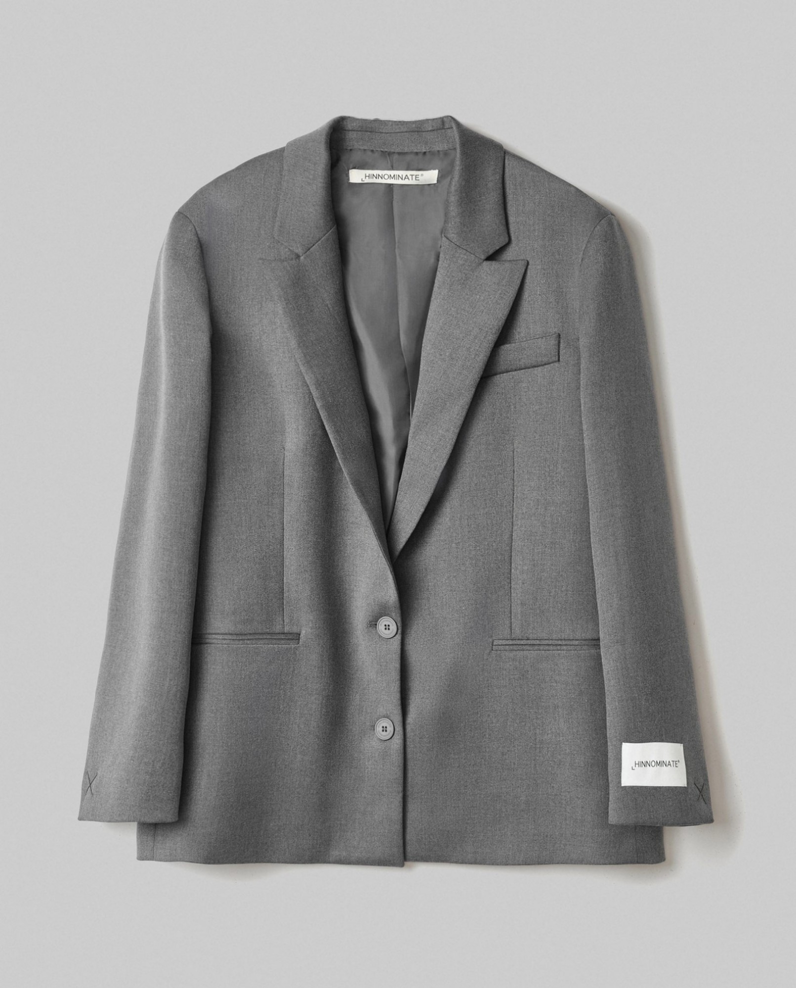 Immagine di Blazer Fit Regular Con Spalline • Grigio Melange