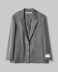 Picture of Regular Fit Blazer With Shoulder Pads • Melange Grey