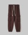 Pantalone Basico Con Tasconi In Felpa • Moro