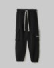 Pantalone Basico Con Tasconi In Felpa • Nero