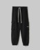 Pantalone Basico Con Tasconi In Felpa • Nero